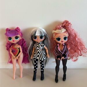 Set of OMG Surpris dolls, includes all 3 dolls shown, like new everything works